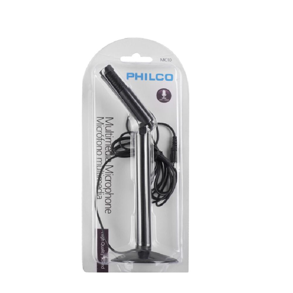 Micrófono Para Pc Notebook Multimedia Plug Con Pedestal image number 1.0