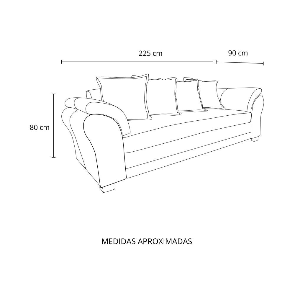 Sof&aacute; Living Factory Mustang / 3 Cuerpos image number 5.0