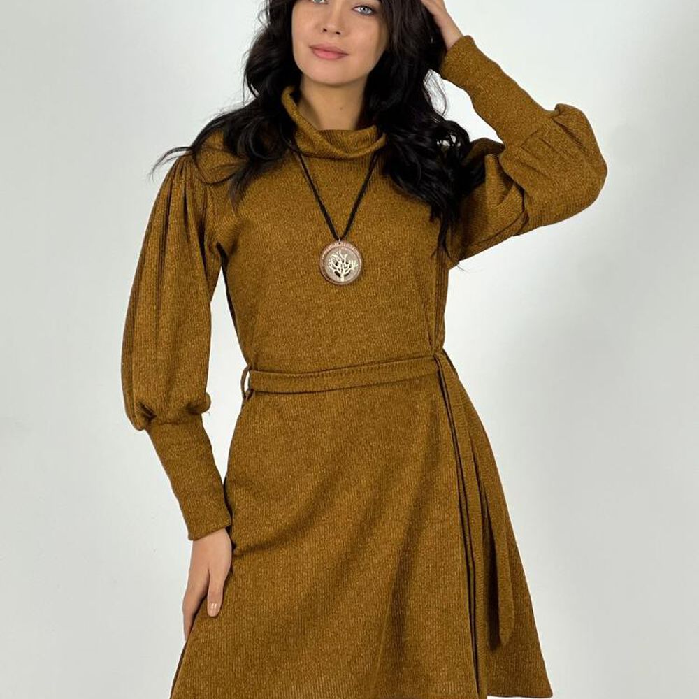 Vestido Lanilla Cuello Tortuga image number 0.0