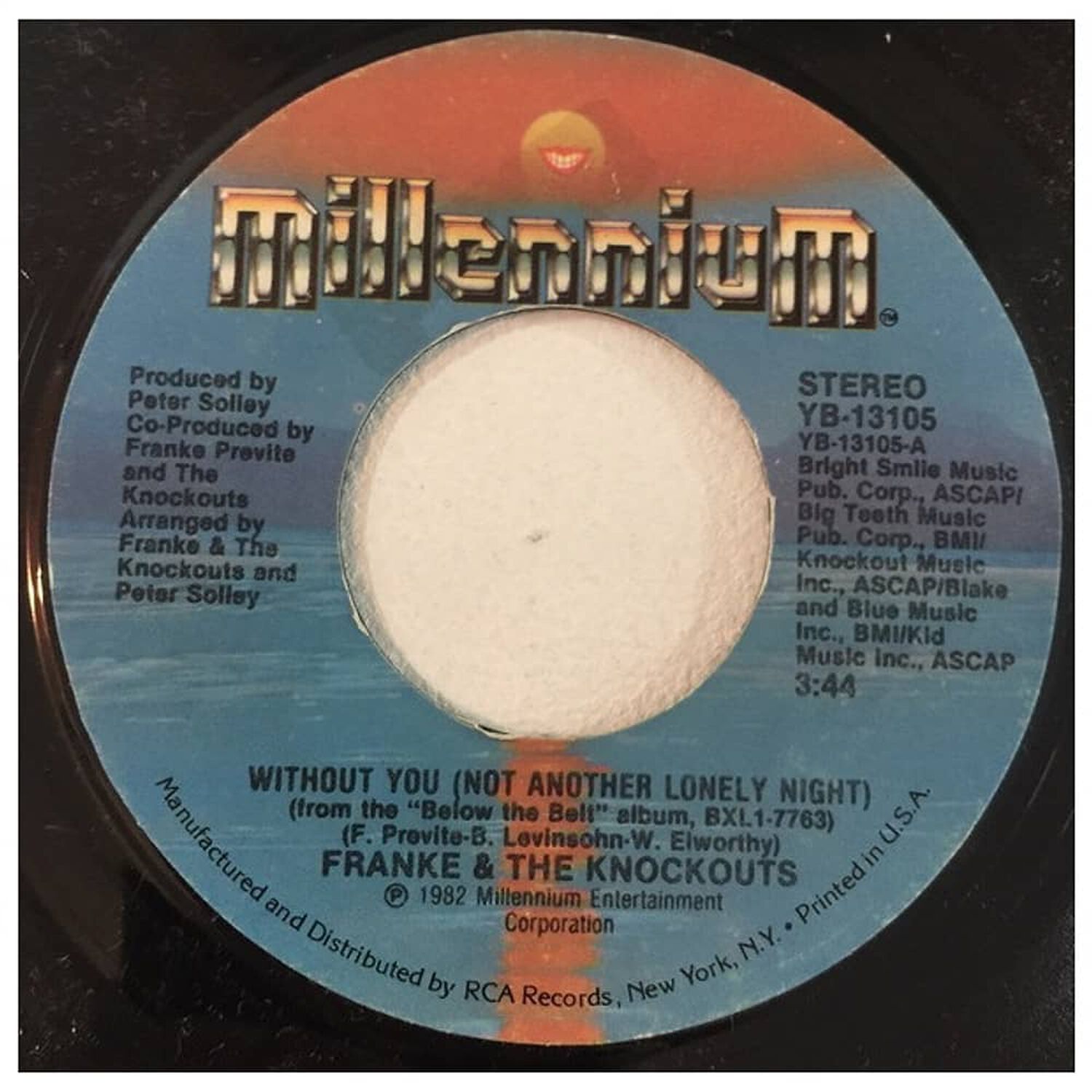 Franke & The Knockouts - Without You (not Another Lonely Night) | 7" Single Vinilo Usado image number 0.0