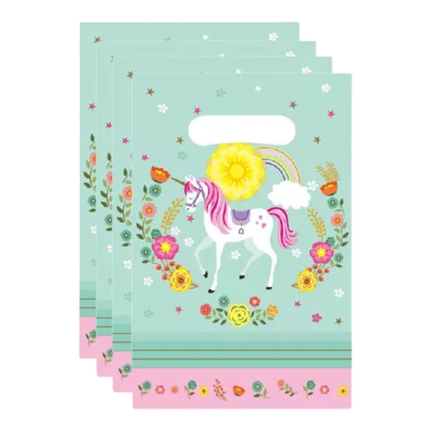 Set Cotill&oacute;n Cumplea&ntilde;os Unicornio 10 Ni&ntilde;os Kawaii Rosado Tur image number 3.0