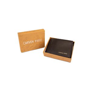 Billetera Hombre Dante Caf&eacute; Oscuro Con Monedero Carven Paris
