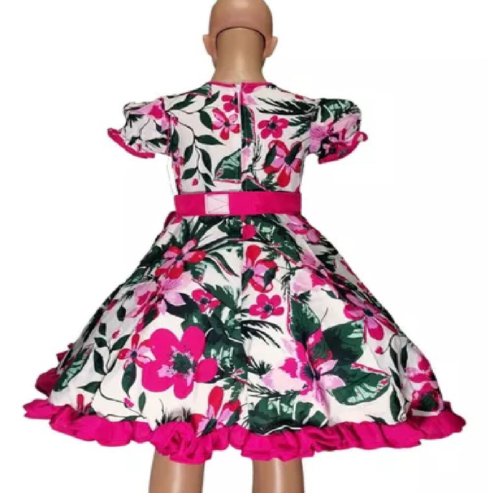 Vestido Huasa- Chinita Kid Talla 2 4 6 8 - Fucsia image number 2.0