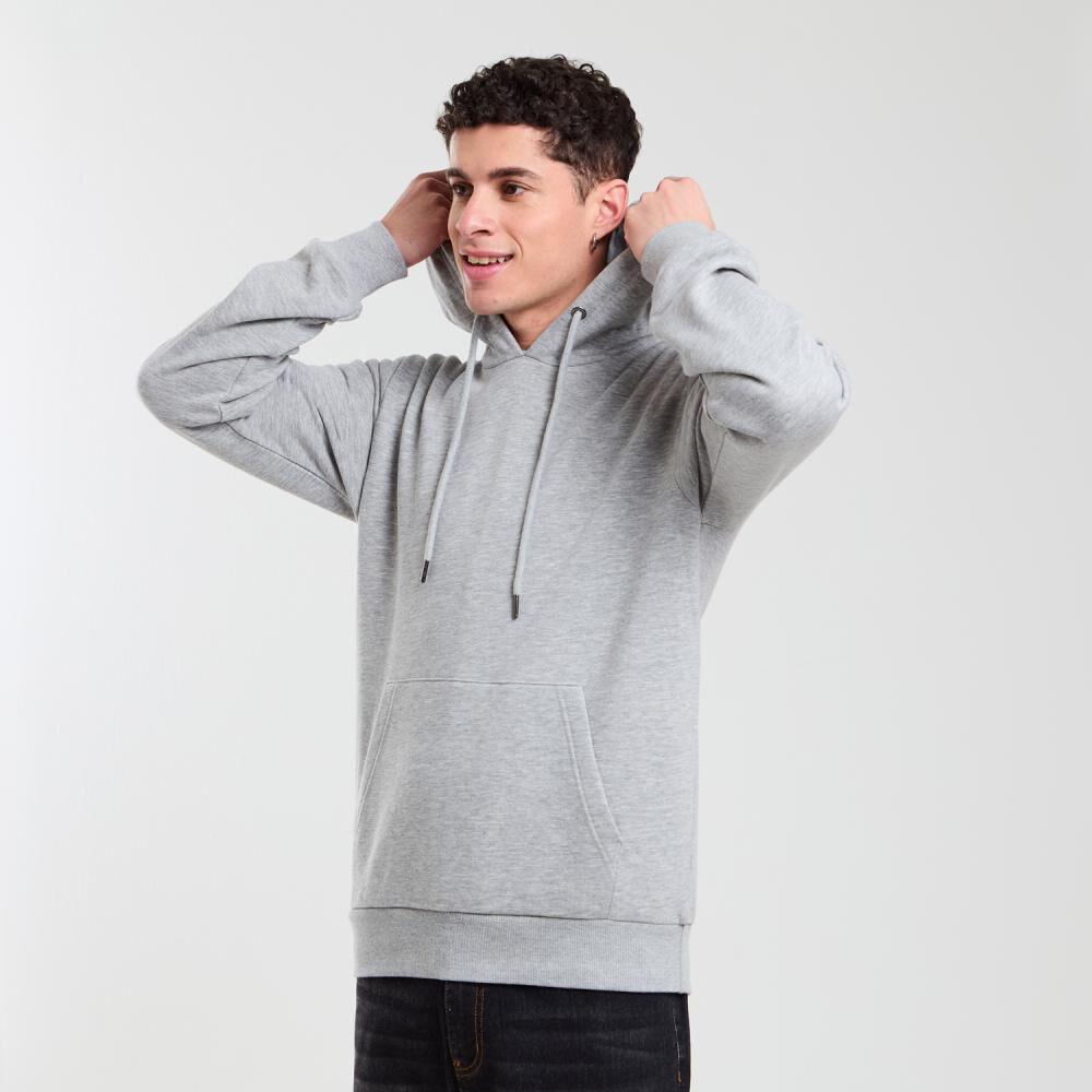Polerón Liso Slim Cuello Redondo Con Capucha Hombre Rolly Go image number 2.0