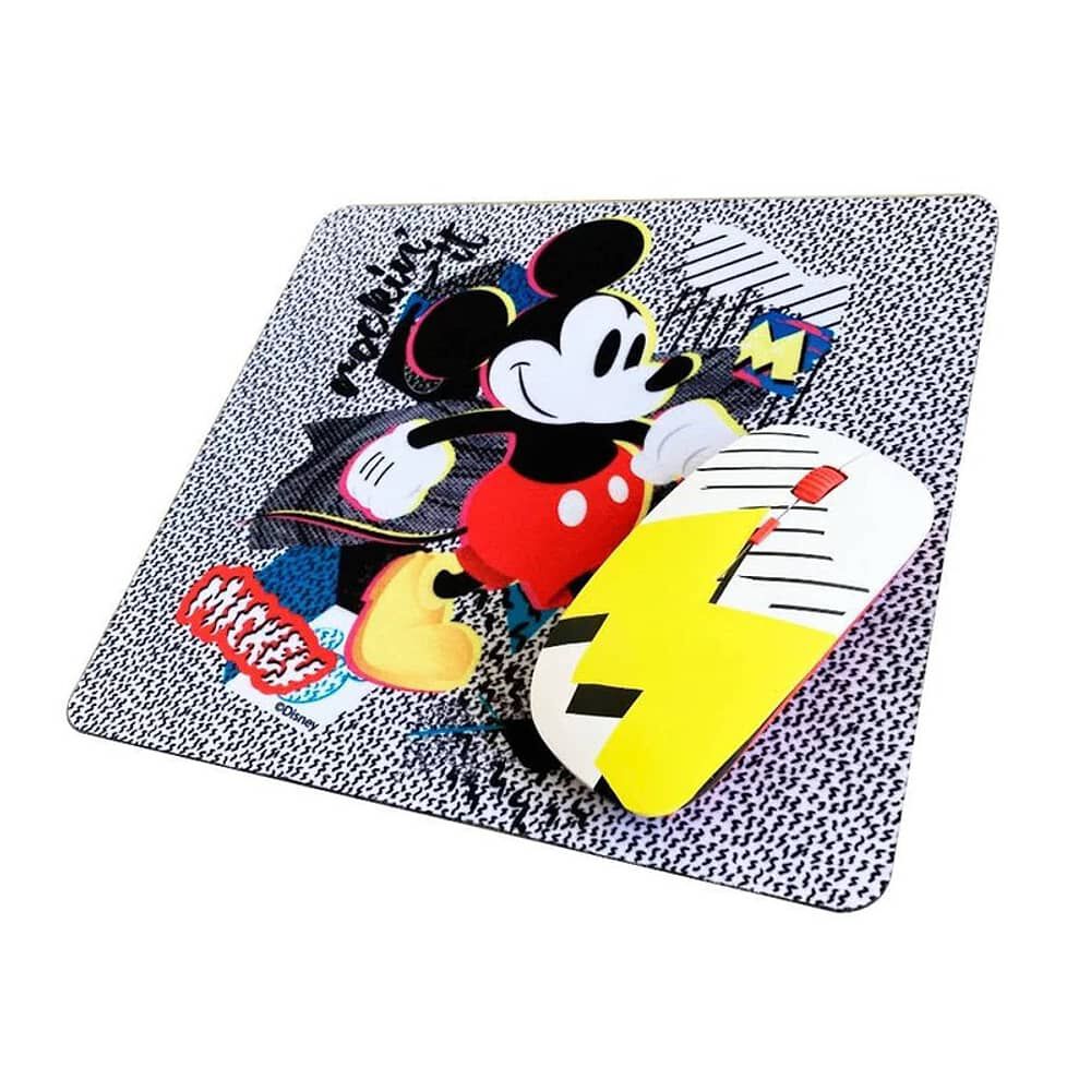 Kit Combo Mouse Inal&aacute;mbrico Y Mousepad Mickey Para Ni&ntilde;os image number 1.0