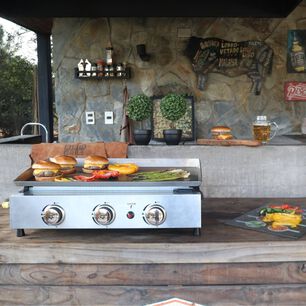 Plancha A Gas Bbq Grill Flat Top Grill 3q
