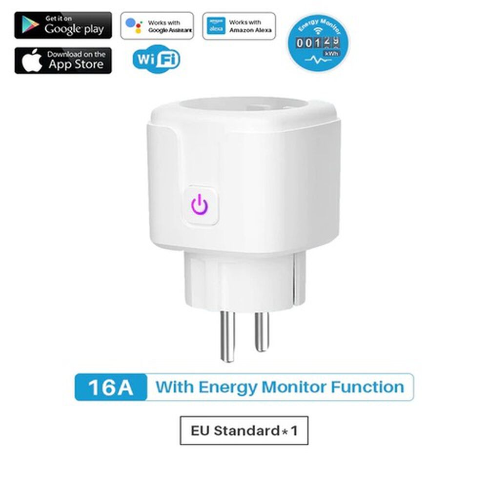 Enchufe Inteligente Wifi Alexa Compatible Google Home Para Programar Por Internet image number 2.0