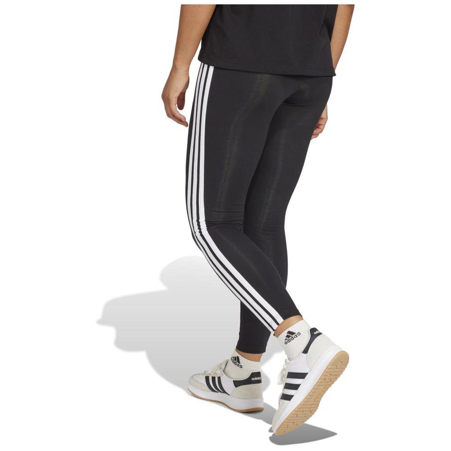 Mallas Mujer Essentials Cotton 3 Bandas Adidas image number 2.0