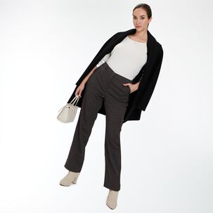 Pantal&oacute;n Cl&aacute;sico Con Bolsillos Tiro Medio Regular Mujer Lesage