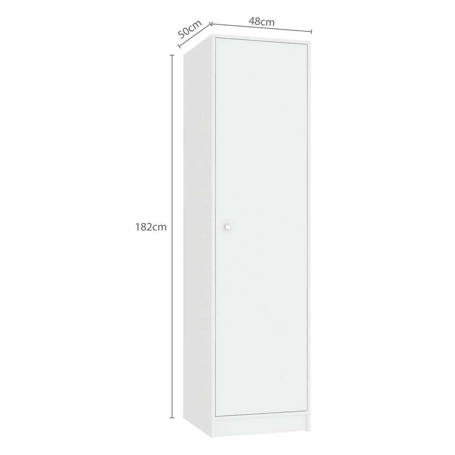 Cl&oacute;set Vekka Home Cl&oacute;set White / 1 Puerta, 1 Puerta image number 1.0
