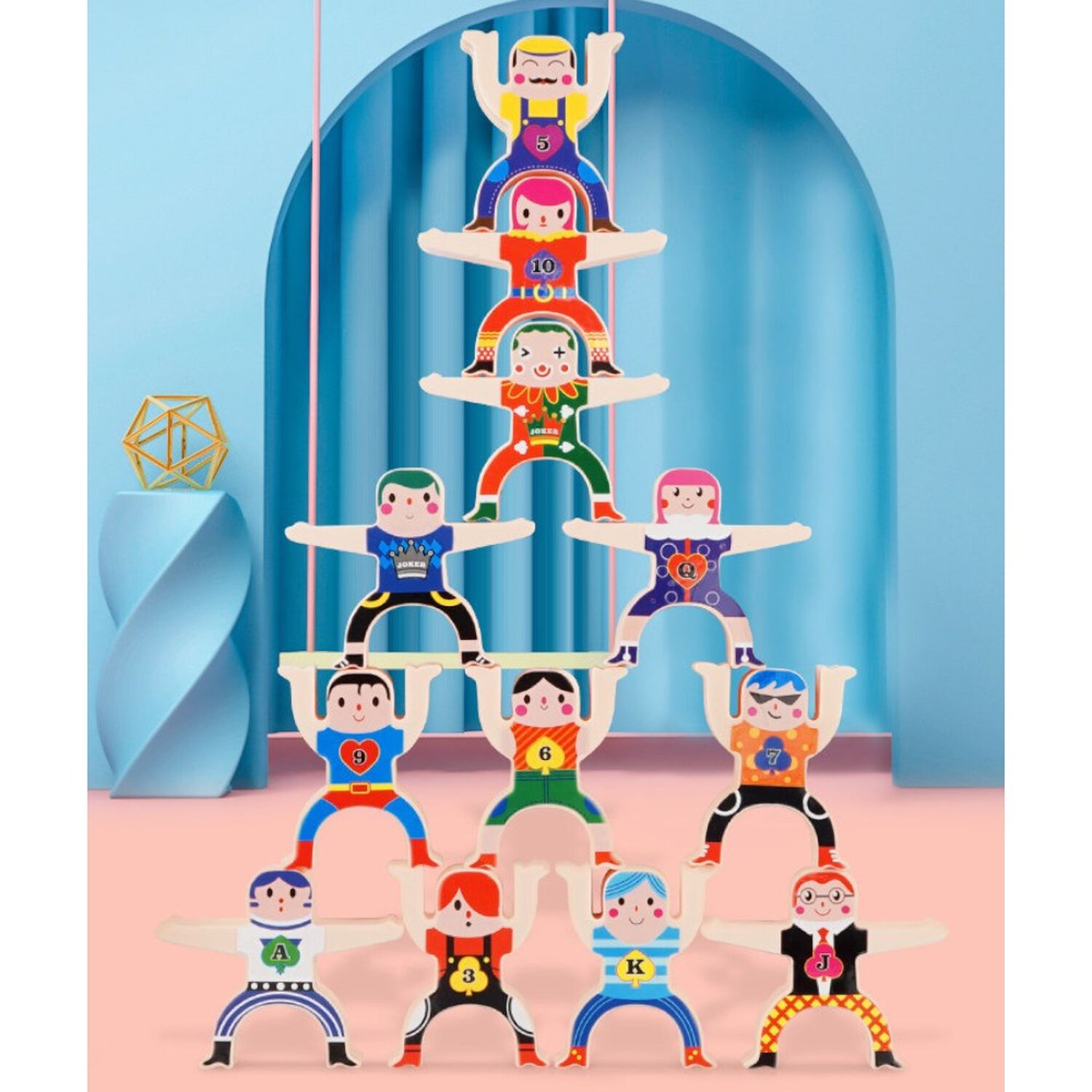 Juego Did&aacute;ctico Infantil Figuras Apilables image number 0.0