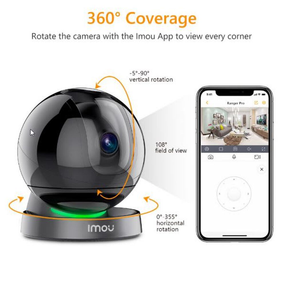 Camara Imou Ranger Pro Ip 2mp Wifi Audio Autotracking(alexa) image number 4.0