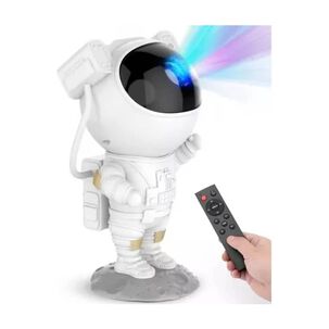 Proyector De Estrella Galaxia Astronautas Lampara De Noche Color De La Estructura Blanco
