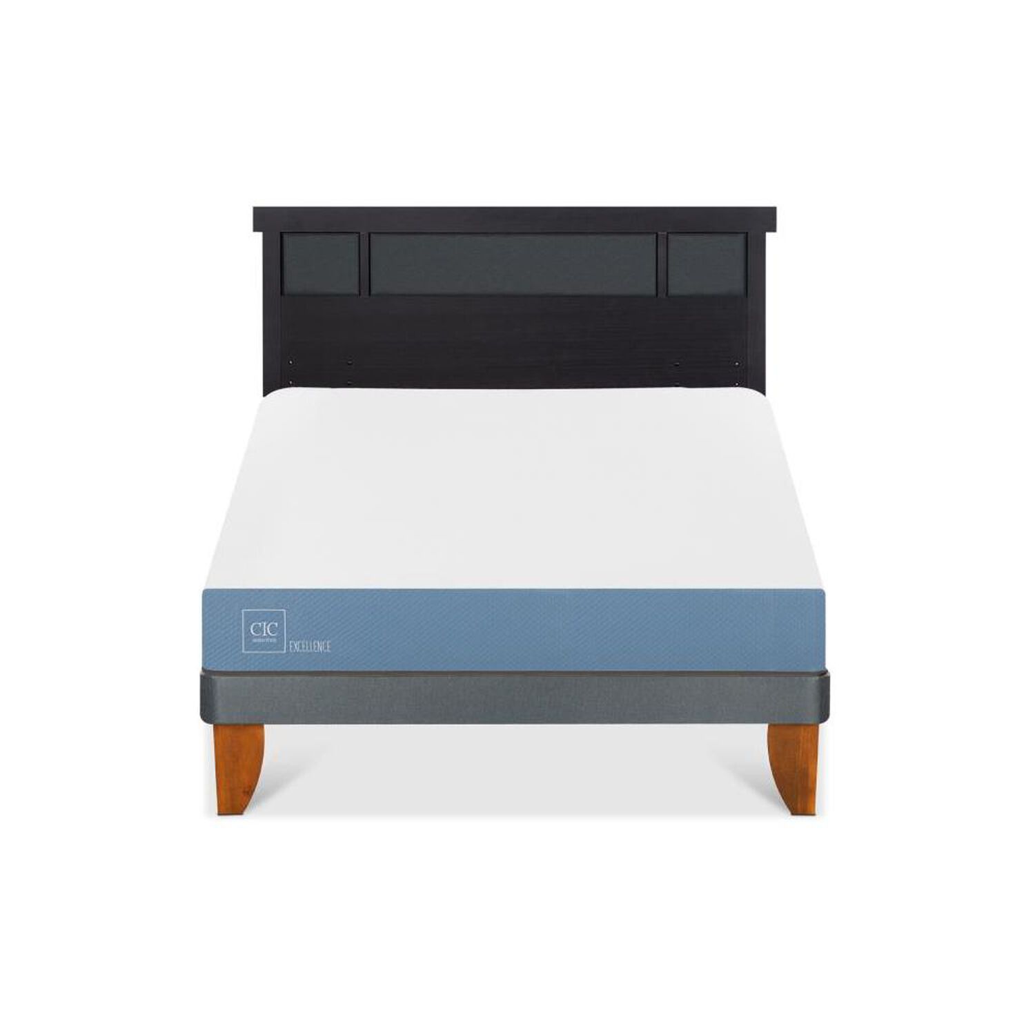Cama Europea Cic Excellence Plus / 2 Plazas / Base Normal + Respaldo image number 0.0