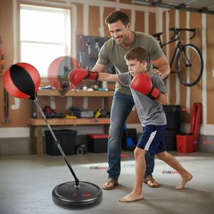 Set De Boxeo Punching Ball Altura Ajustable Con Guantes Y Bomba Para Ni&ntilde;os