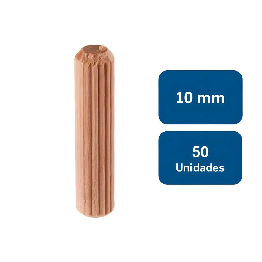 Tarugo Madera 10mm 50un. - Anclajes image number 0.0