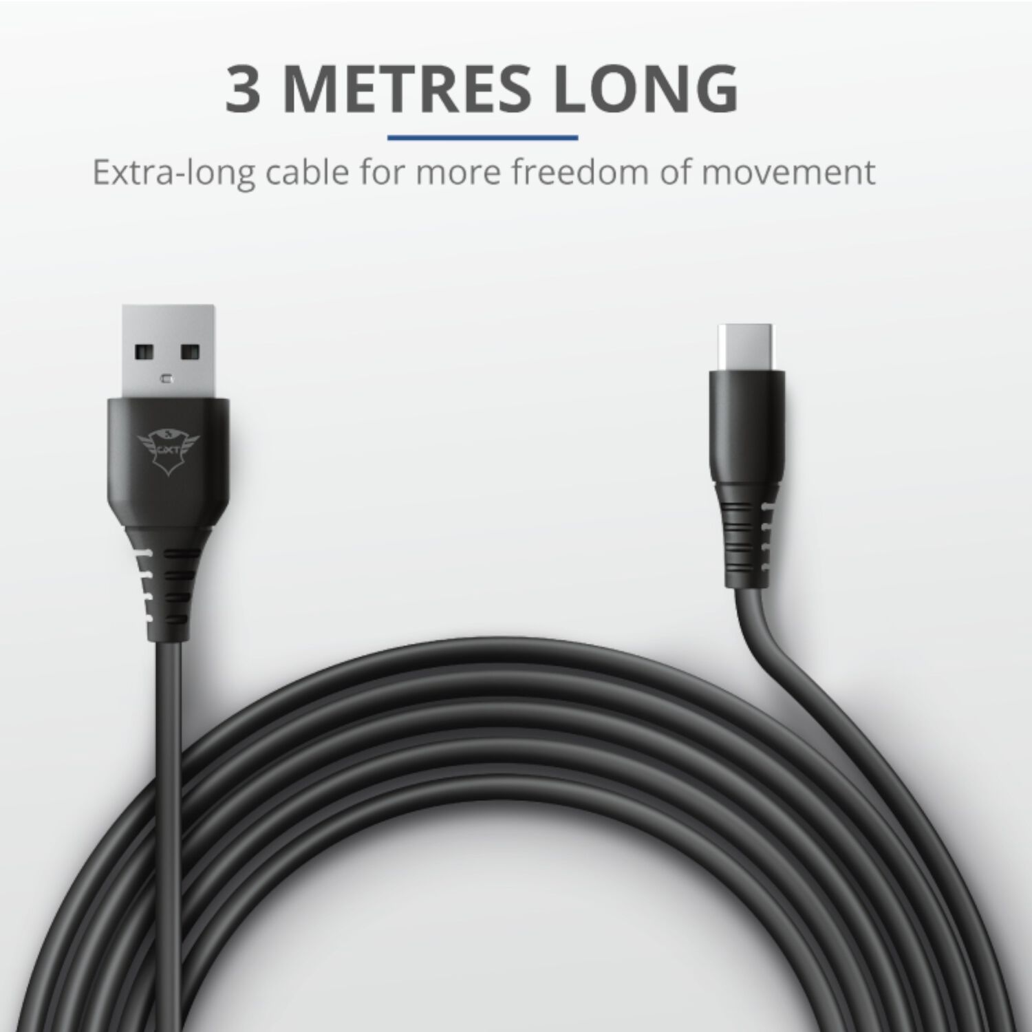 Cable De Datos Trust Type-c A Usb Para Ps5 Carga R&aacute;pida 3m image number 5.0