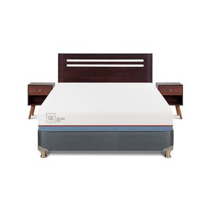 Cama Americana Cic Excellence Plus / 2 Plazas / Base Normal + Set De Maderas
