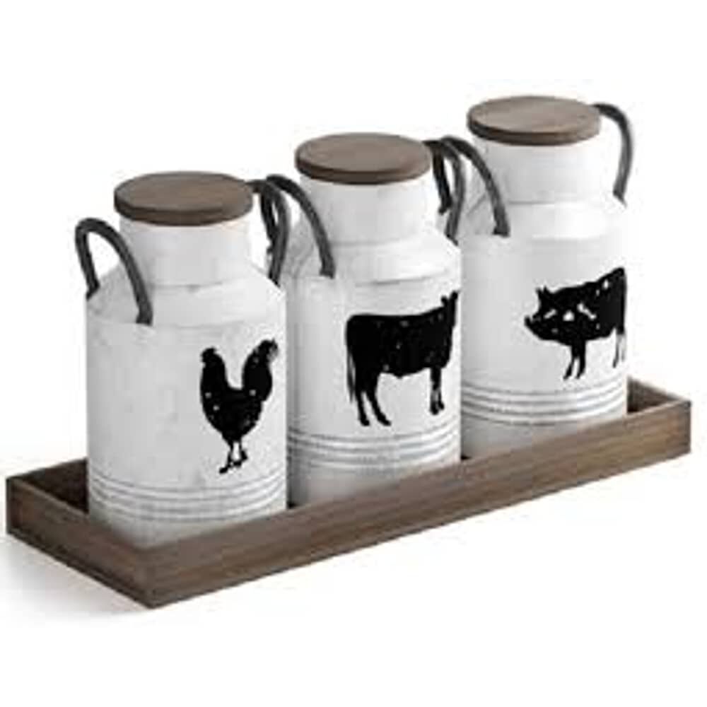 Set De Tarros Enlozados Con Bandeja image number 2.0