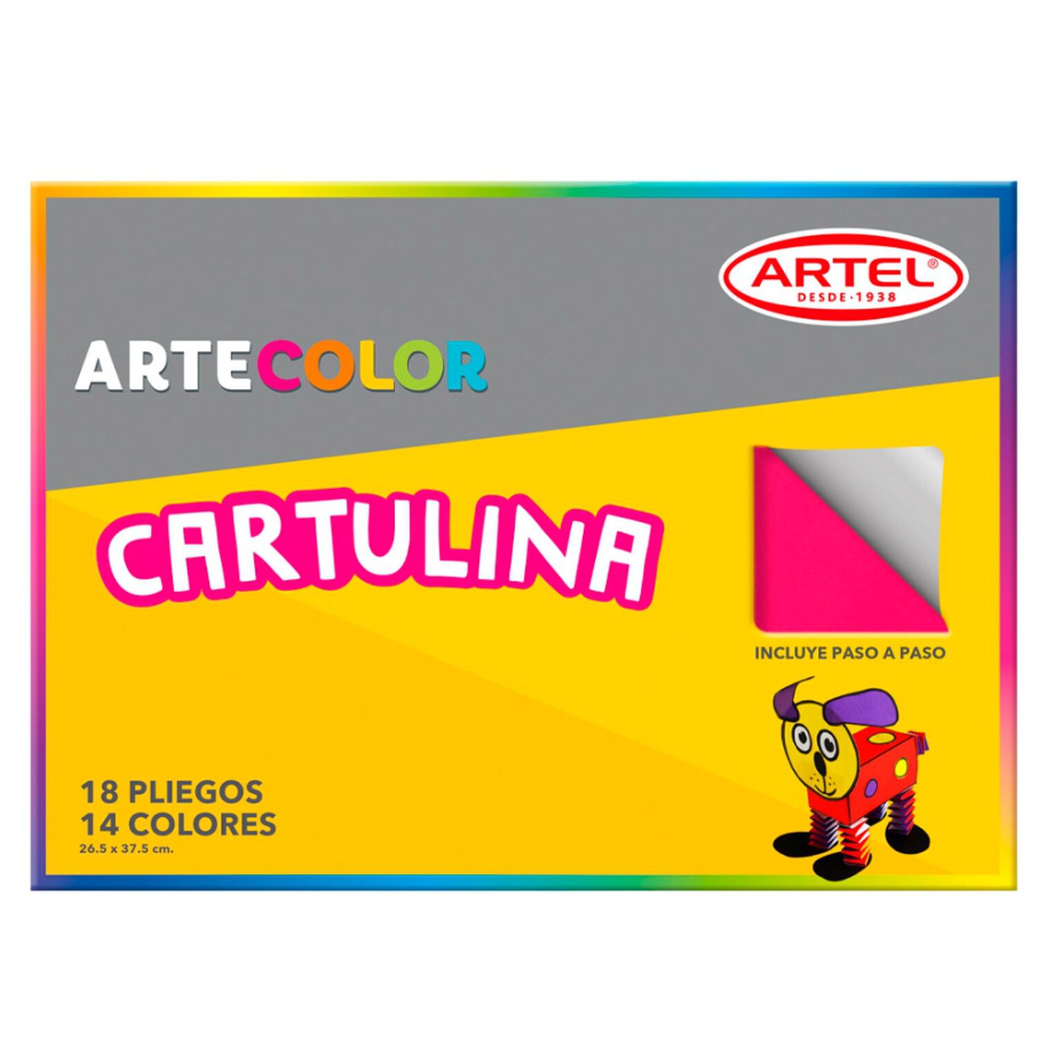 Artecolor Cartulinas 18hojas 14 Colores Artel image number 0.0