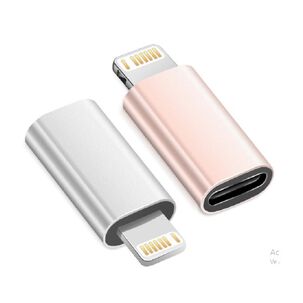 Adaptador Compatible Iphone Lightning A Tipo C Otg De 8 Pines Macho A Tipo C Hembra