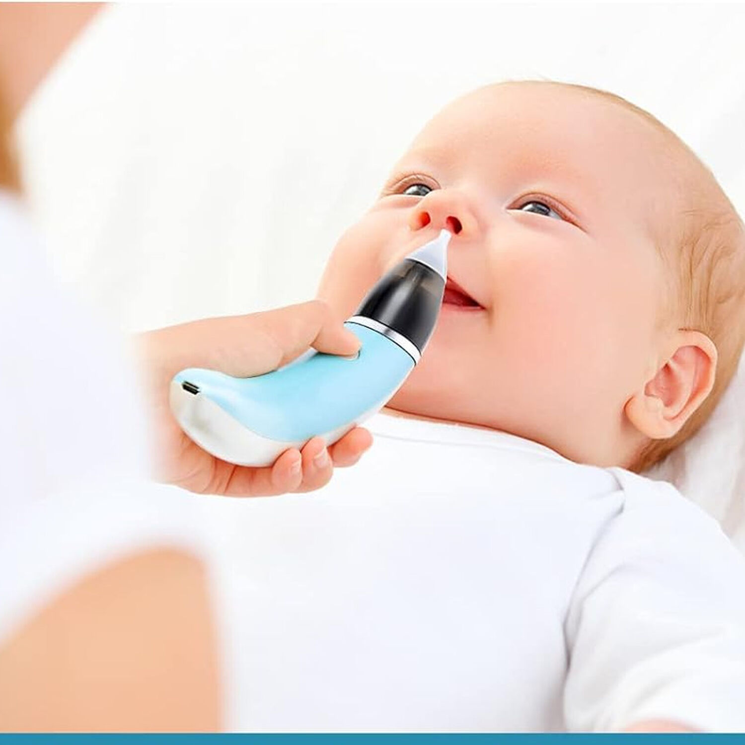 Aspirador Nasal Electrico Para Bebe Saca Mocos Recargable image number 5.0