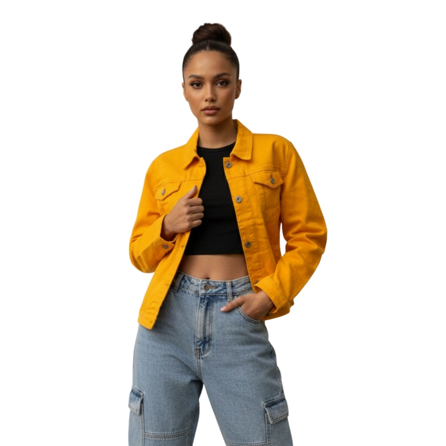 Chaqueta Mezclilla New Clasic Mujer image number 0.0