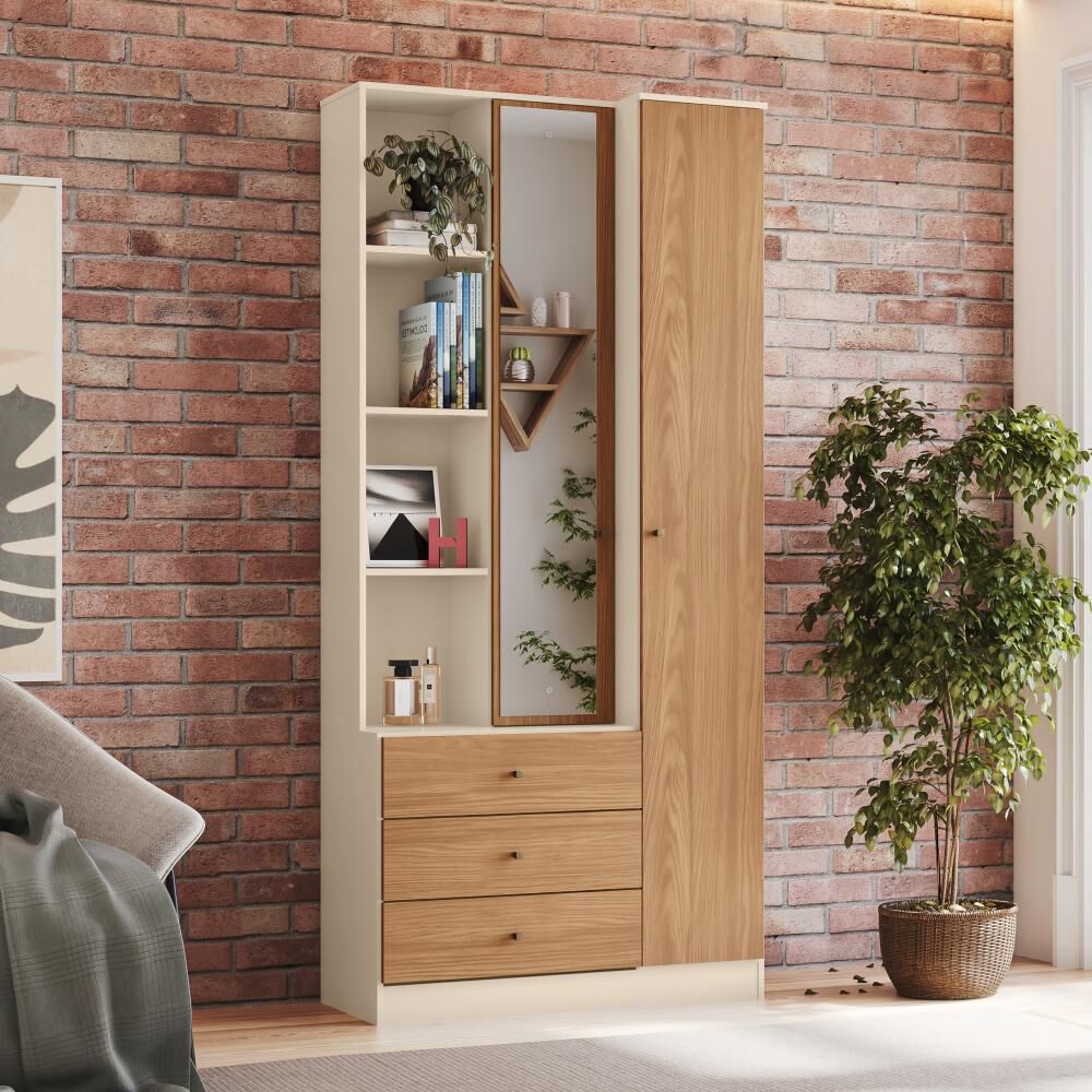 Clóset Home Mobili Closet Multiuso Karl / 2 Puertas / 3 Cajones image number 1.0