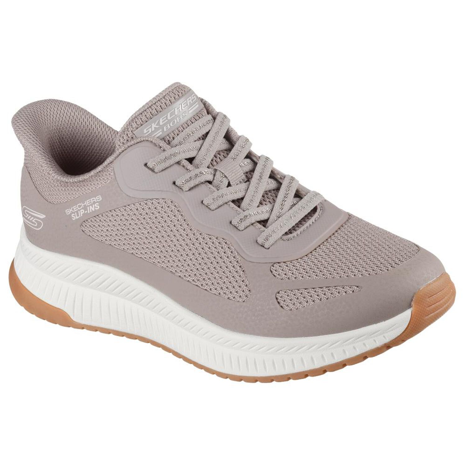 Zapatilla Urbana Mujer Skechers Bobs Squad 4 - Staple Look Taupe image number 0.0