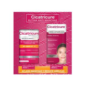 Pack Cicatricure Anti-manchas Serum Aclarante Vit C 30 Ml + Crema Antiarrugas 60 Gr