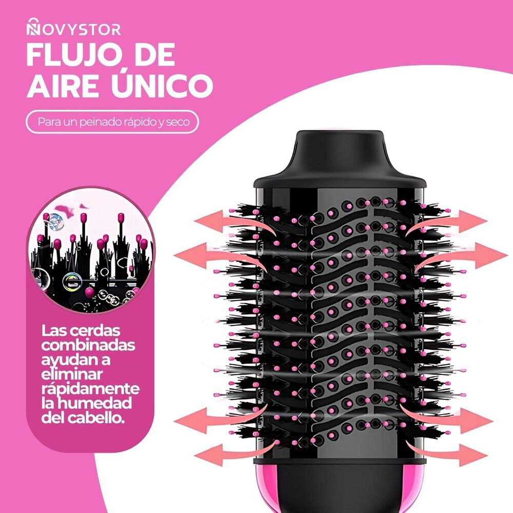 Cepillo Peine Secador Pelo Alisador El&eacute;ctrico 3 En 1 image number 7.0