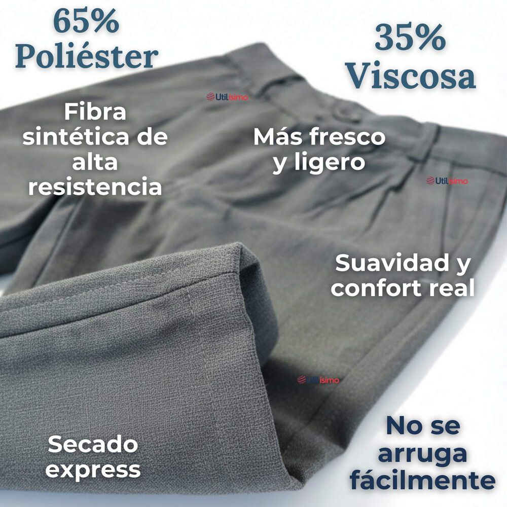 Pak 3 Pantal&oacute;n Escolar Colegio Cl&aacute;sico Gris Ni&ntilde;o Juvenil image number 7.0
