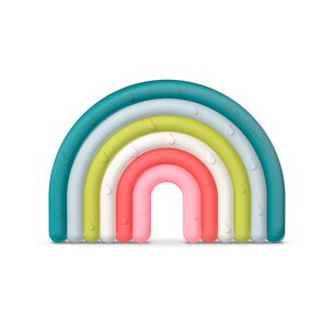 Mordedor Arcoiris De Silicona +0 Meses Multicolor