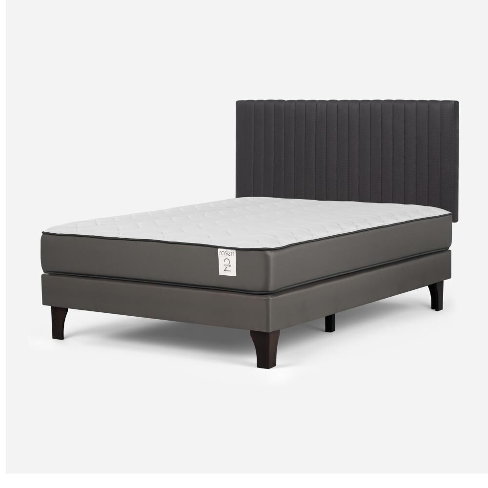 Cama Europea Rosen New Style 2 Plus / 2 Plazas / Base Normal + Respaldo image number 2.0