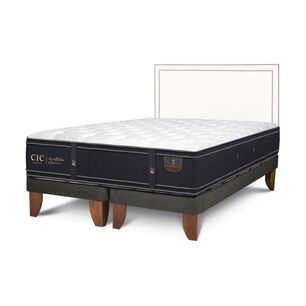 Cama Europea Cic Grand Premium / King / Base Dividida + Respaldo