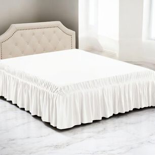 Faldon Para Cama De 2 Plazas Color Blanco