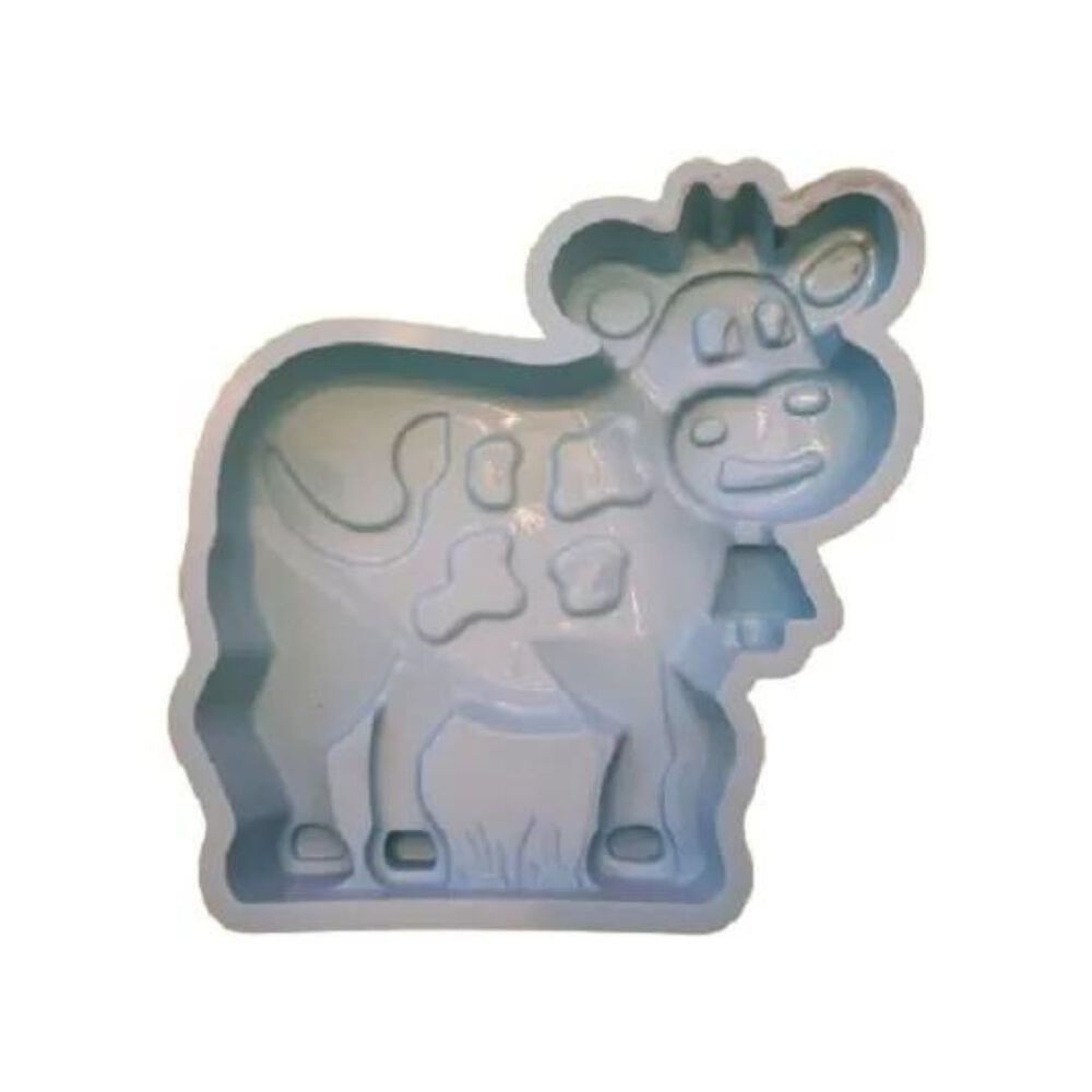 Molde Silicona 15x15cm Para Hornear Dise&ntilde;o Vaquita Reposteria image number 1.0