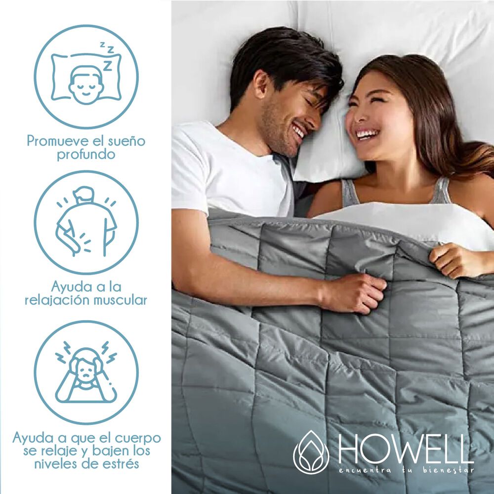 Manta De Gravedad Pesada Howell Single 8kg Trastornos Sue&ntilde;o image number 1.0