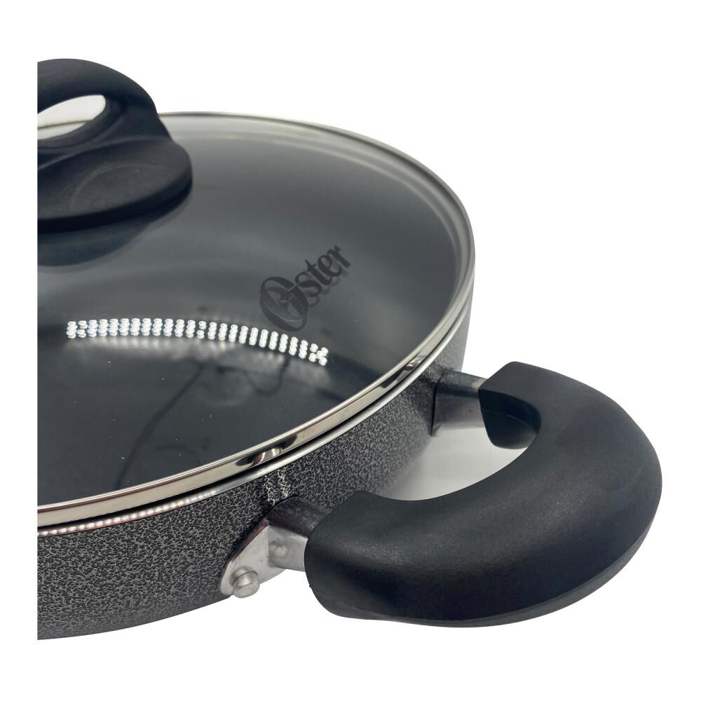 Wok Aluminio Con Tapa Y Manilla Clairborne Oster /  27 Cm / 2 Piezas image number 5.0