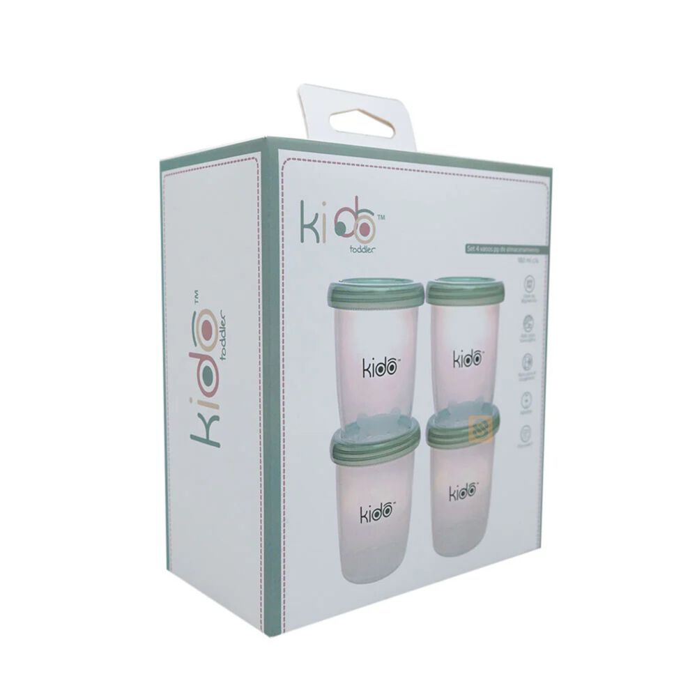 Set 4 Vasos Pp Kido 180ml Reutilizables Porta Snack - Ps image number 3.0