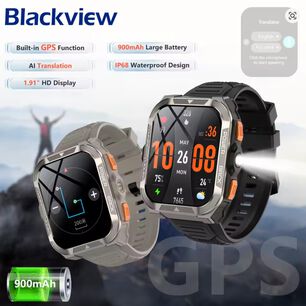 Blackview W80 Pro: Smartwatch Rugerizado, Bater&iacute;a 15 D&iacute;as