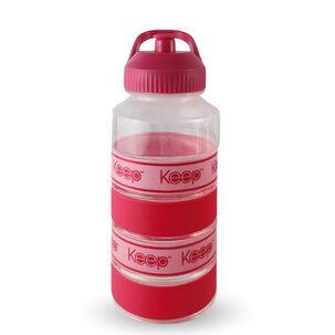 Botella Keep Agua Big Bands Deportista Outdoor 1l Rosa