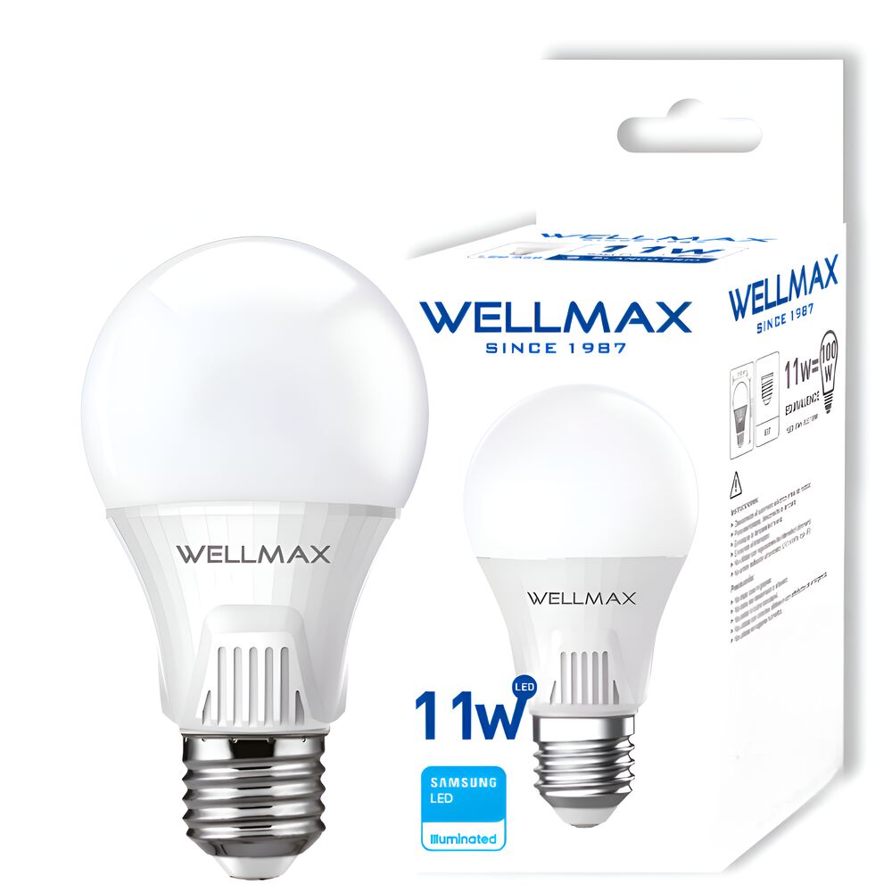 Ampolleta Led Wellmax E-27 11w Luz Fría 1050lm Led Samsung image number 4.0