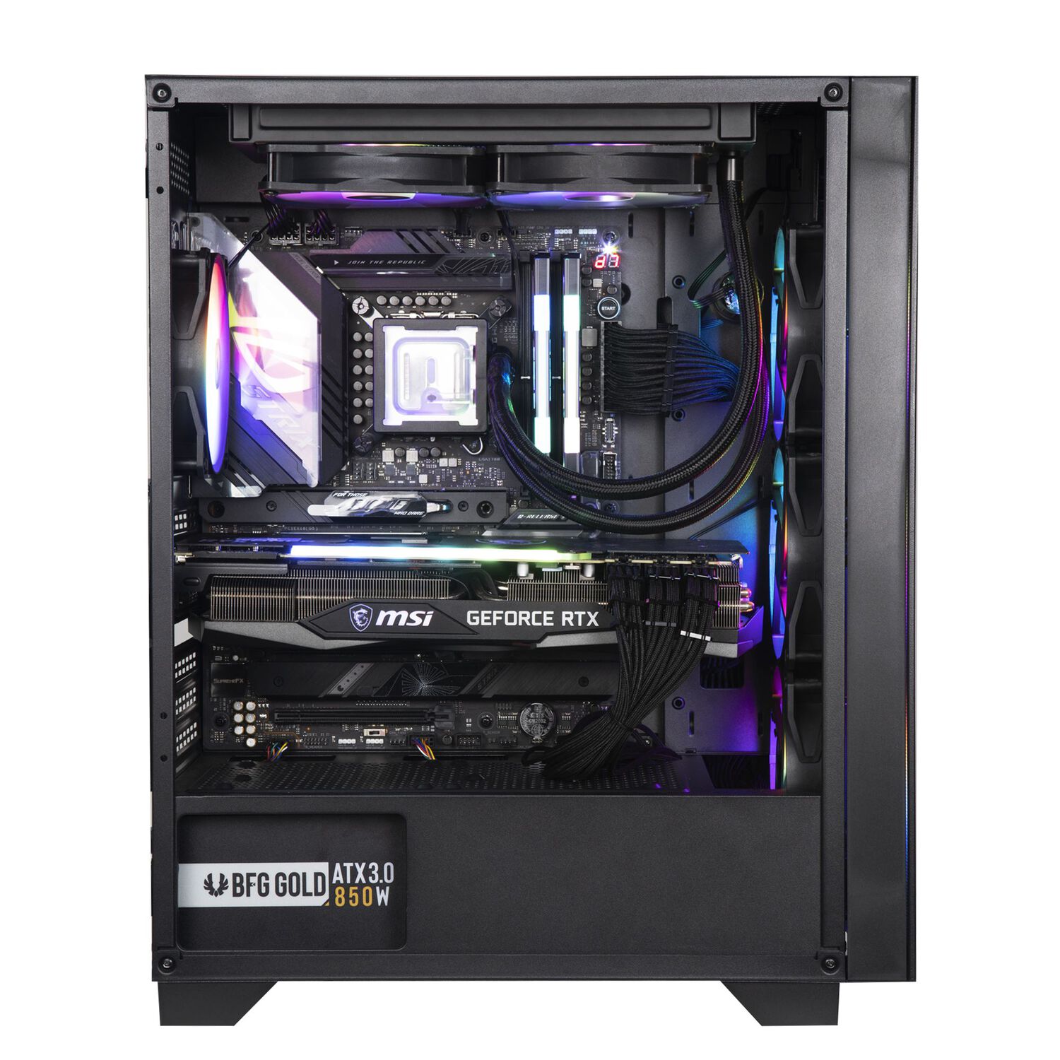 Gabinete Bitfenix/ ​​flow Atx / 4 Ventiladores/ Negro image number 9.0