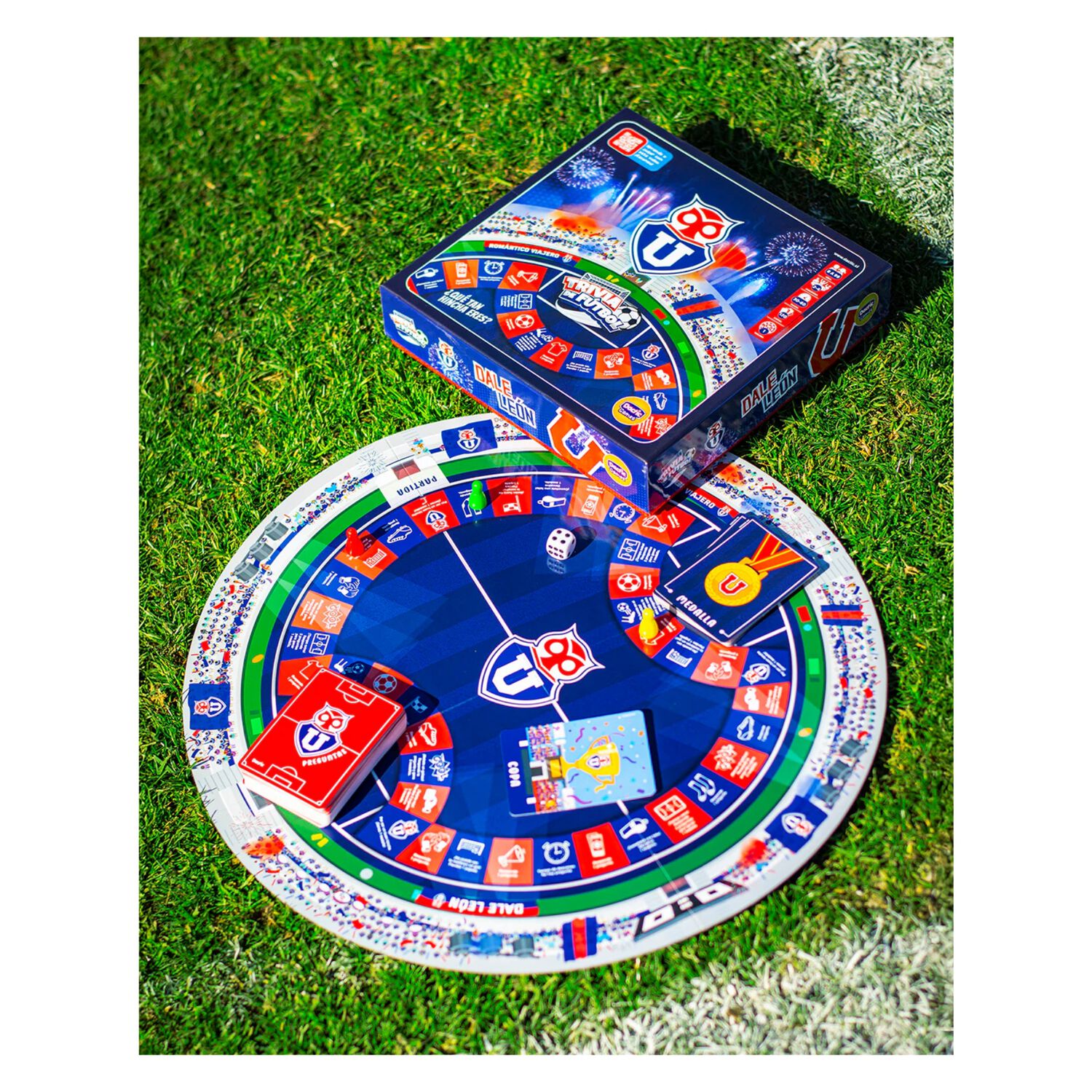Juego De Mesa Trivia De F&uacute;tbol Universidad De Chile Dactic image number 1.0