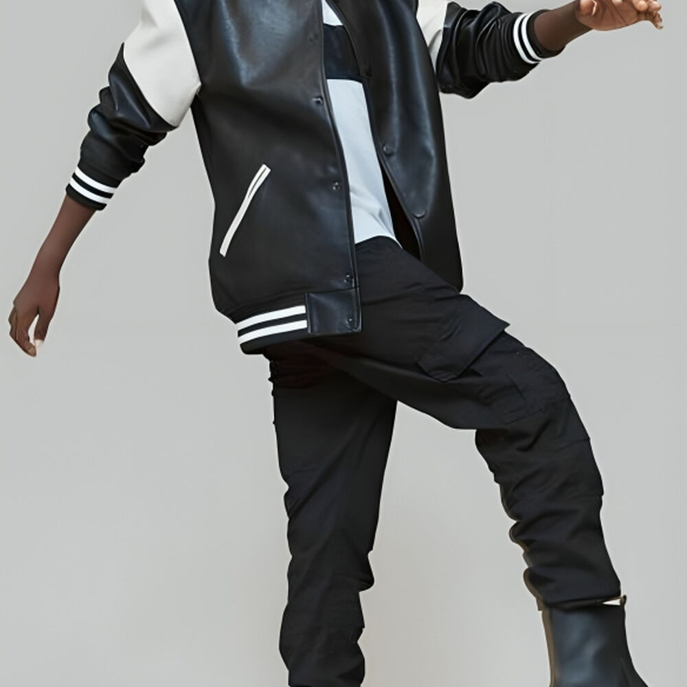 Chaqueta Universitaria Ecocuero Para Ni&ntilde;os image number 3.0