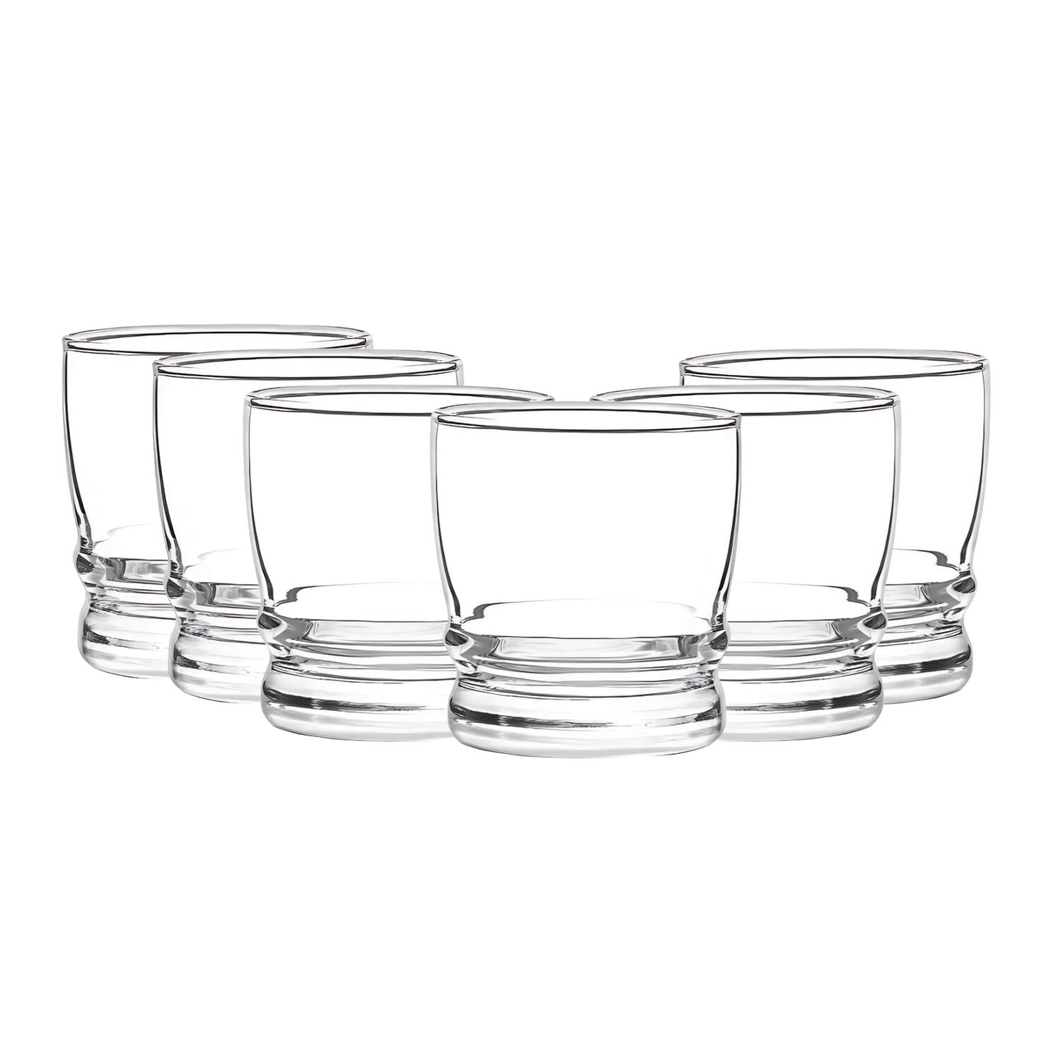 Display 6 Vasos Bajos Madeira Rock 304cc Tragos Jugos Cristar image number 3.0