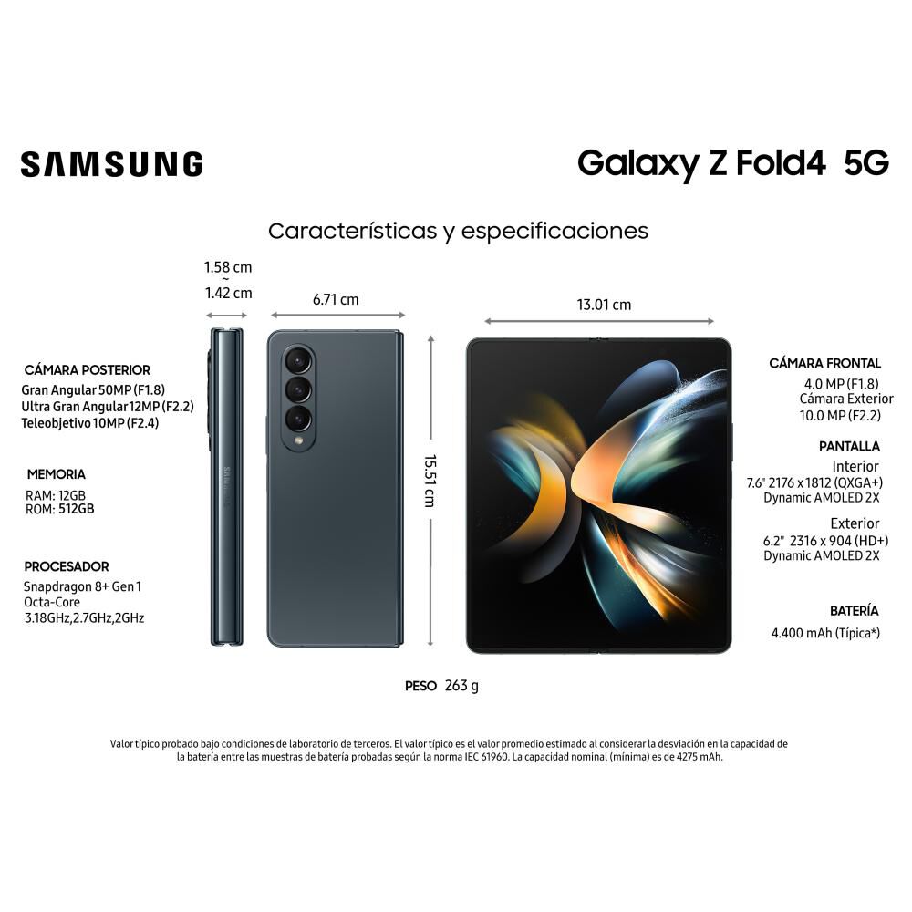 Smartphone Samsung Galaxy Z Fold4 / 5G / 512 GB / Liberado image number 2.0