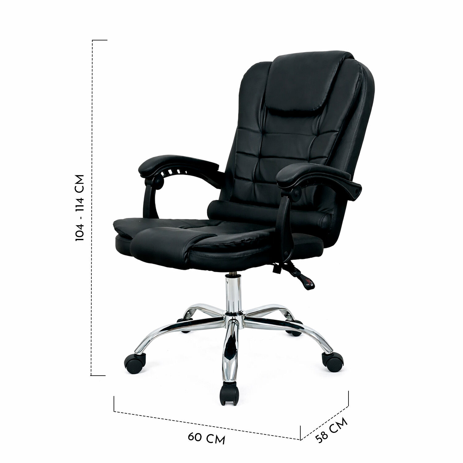 Silla Escritorio Gerencial Praga Ergon&oacute;mica Negra image number 7.0