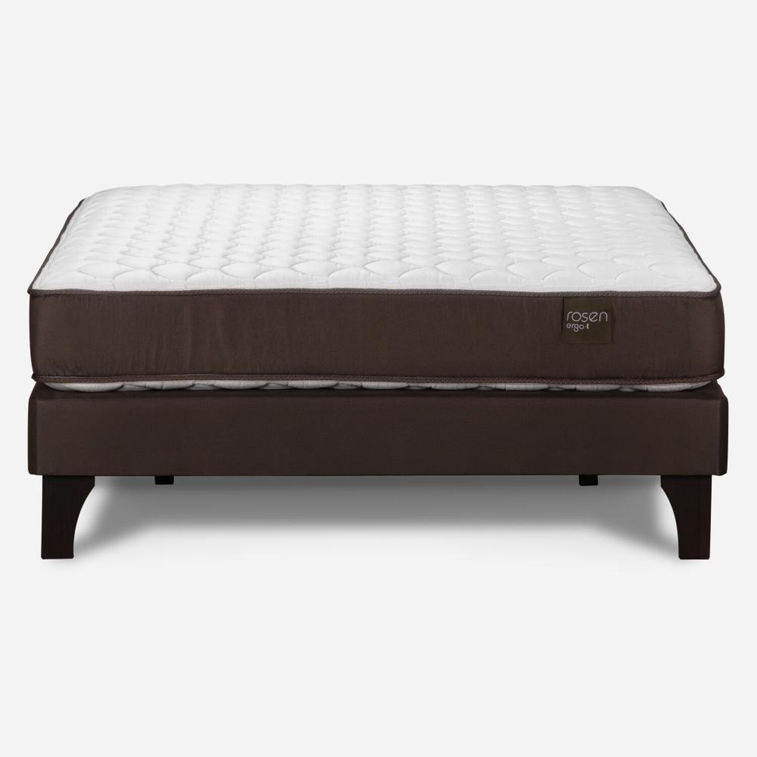 Cama Europea Rosen Ergo T / 2 Plazas / Base Normal + Set de Maderas Milan image number 2.0